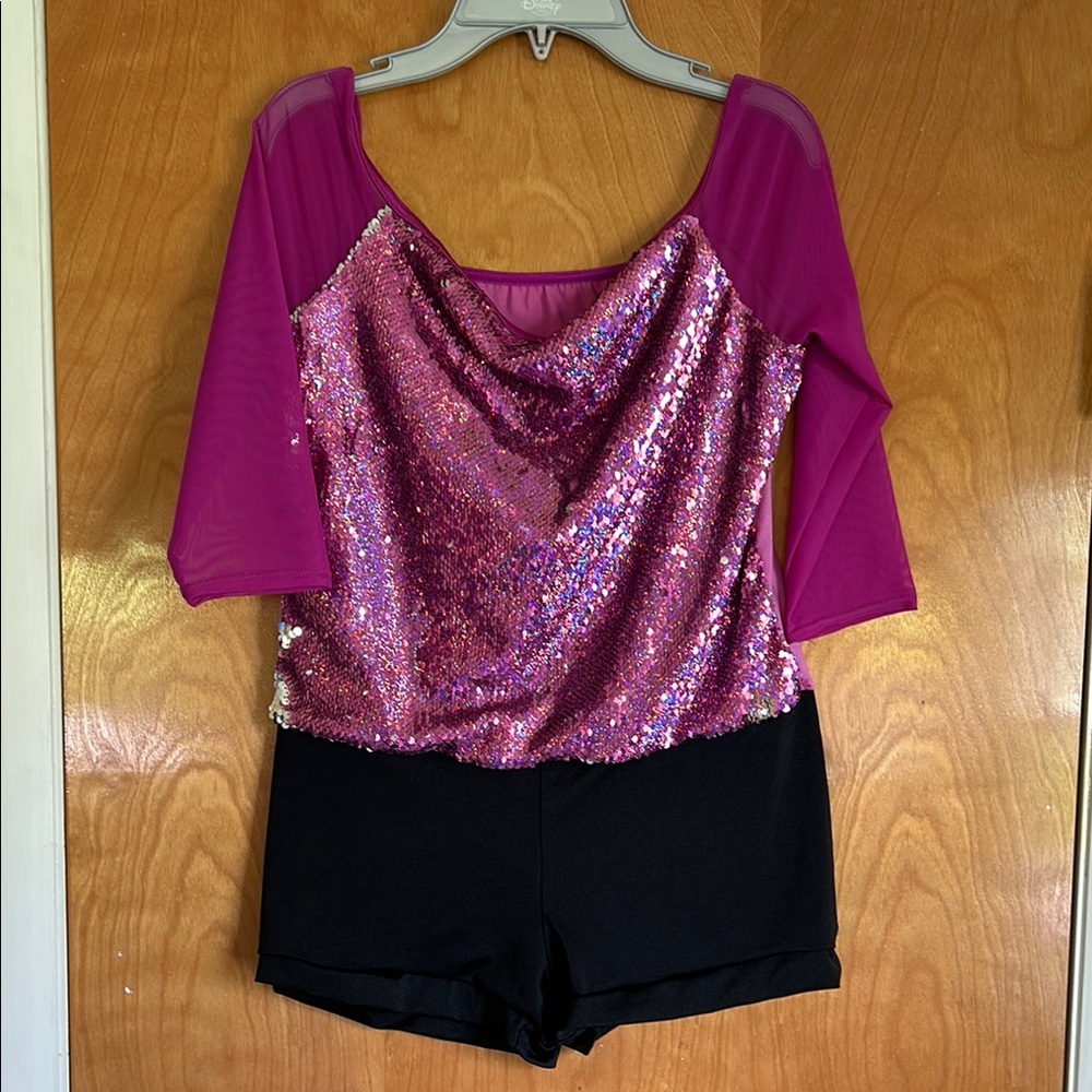 Weissman Pink Sequin Dance Costume